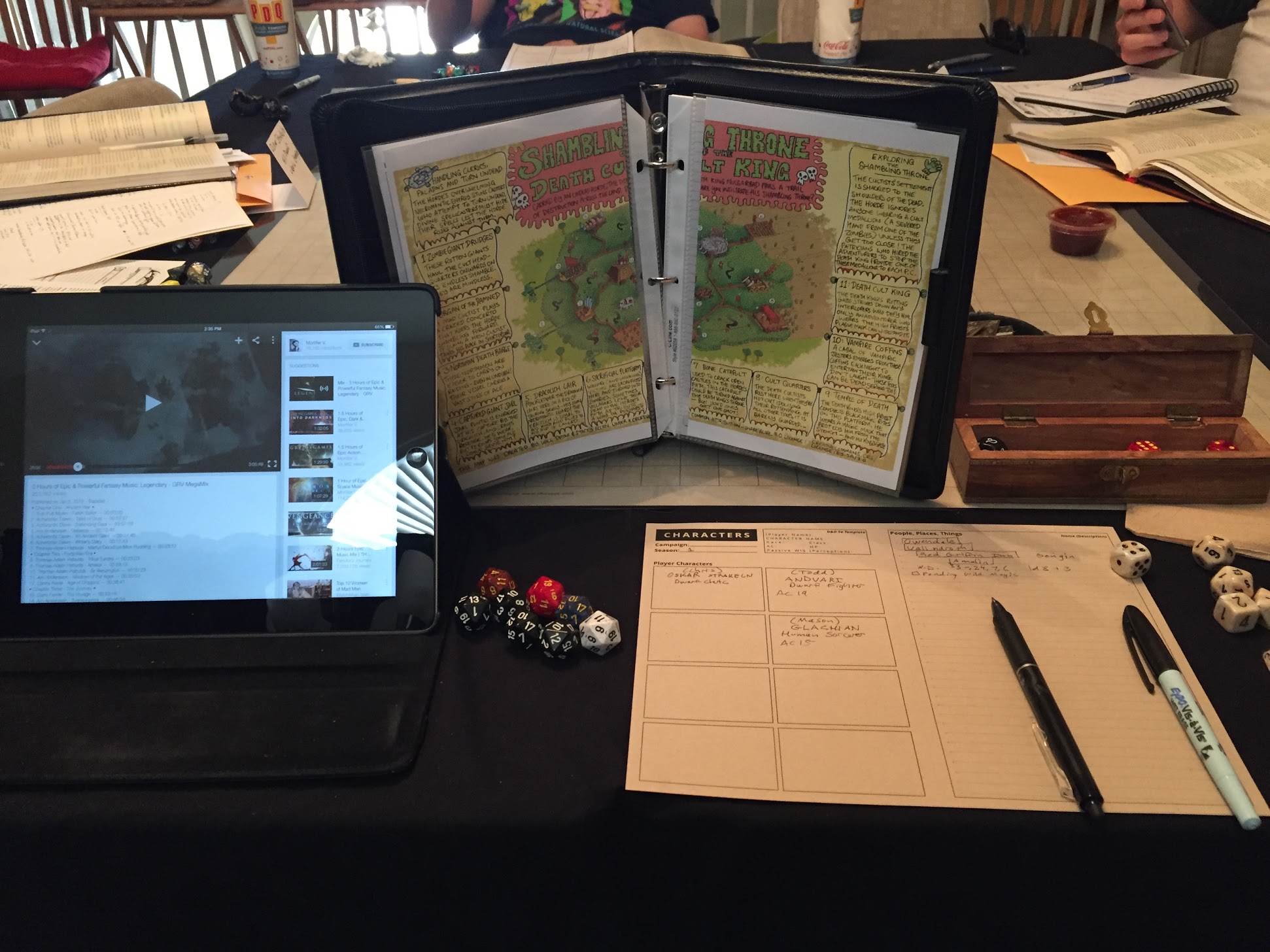 The DM's View: 1 Page Dungeon Notes