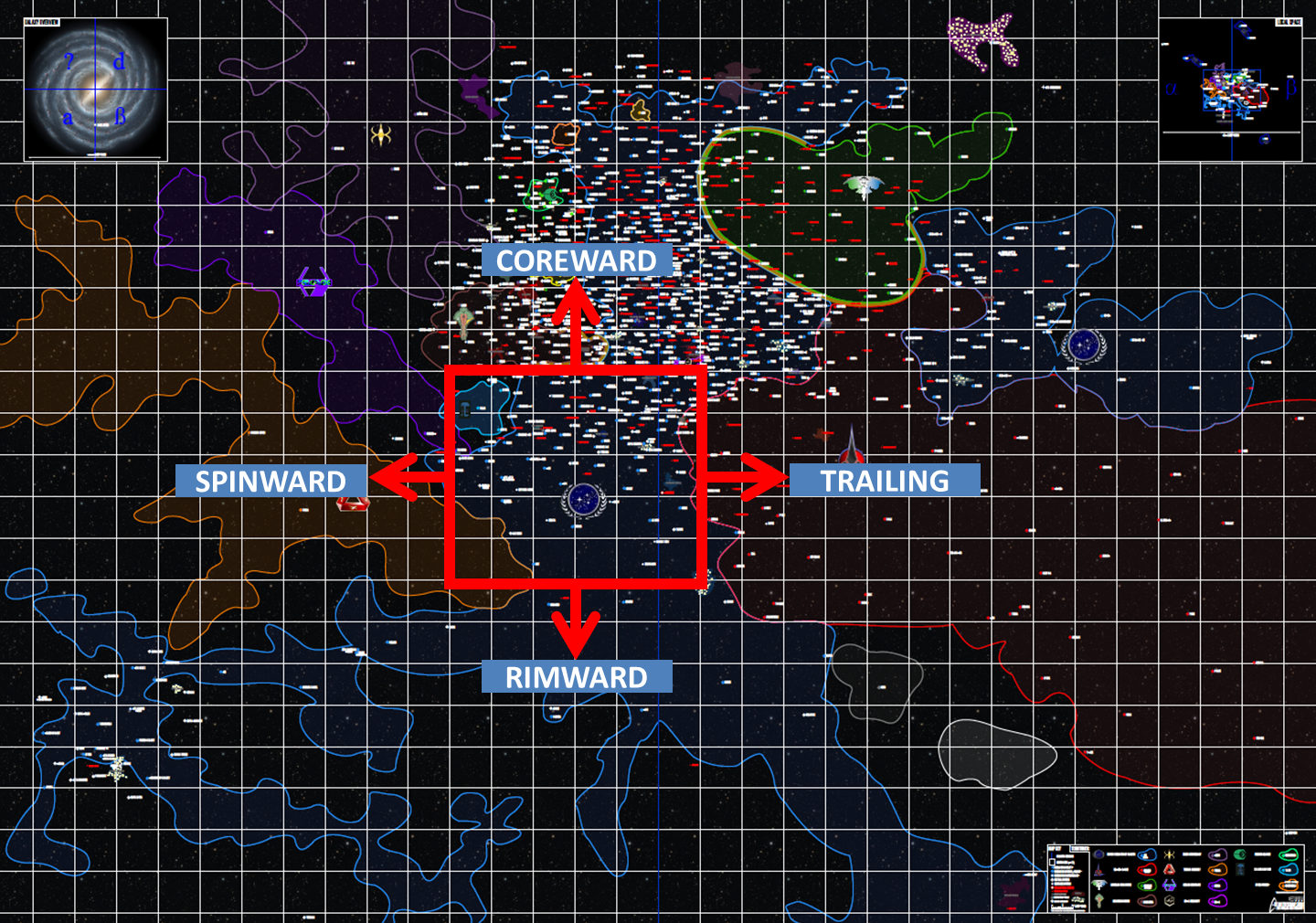 Galactic Map Directions
