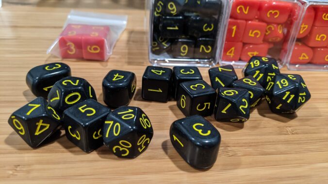 Oversized Dice Sets from Roll4Iniative
