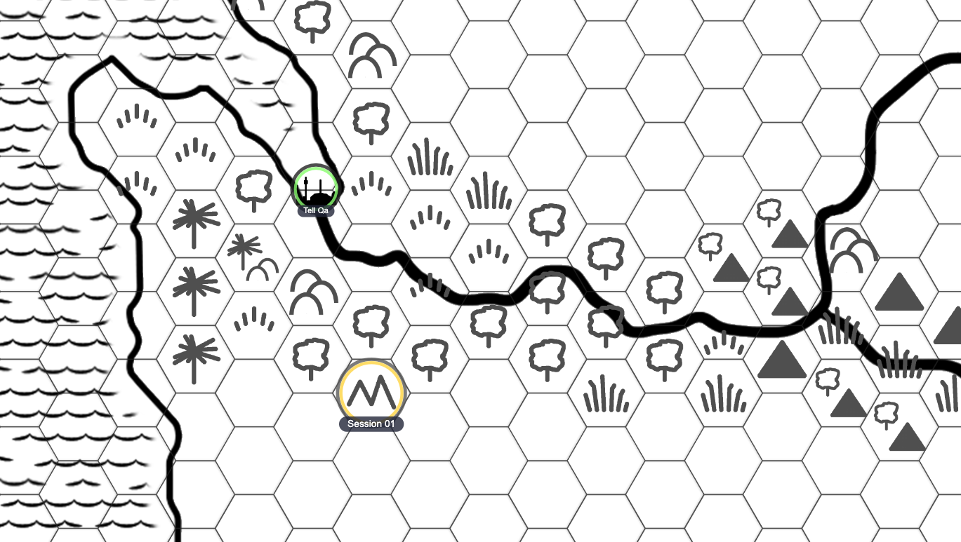 Hex Map after Session 01