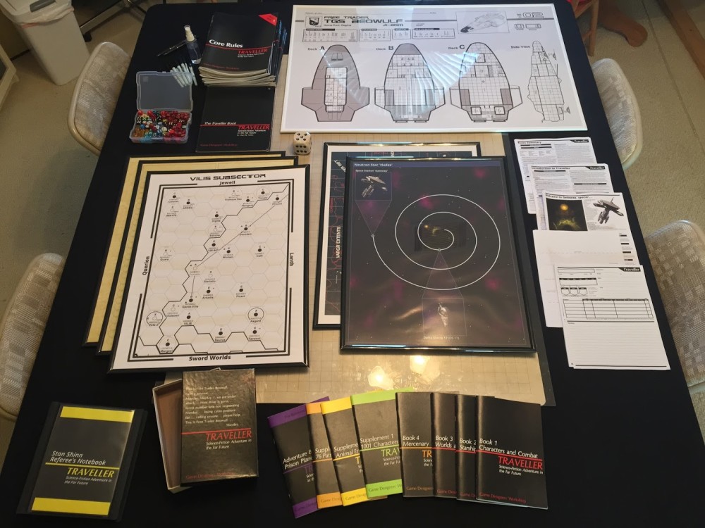 Photos of the props I used last time I ran this game at a Con using Classic Traveller rules.